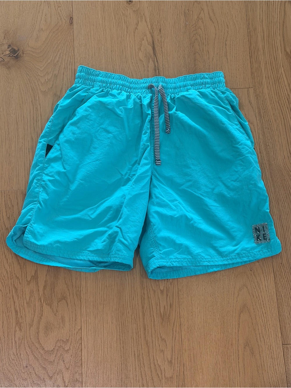 Nike Men’s Aqua Blue Swim Trunks